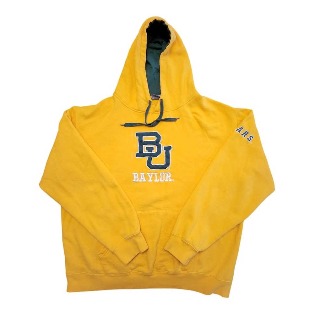 Stadium Athletics Vintage Mens Baylor University Swoosh‎ Hoodie Sweatshirt XXL